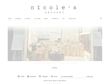 Tablet Screenshot of nicolesnatural.com